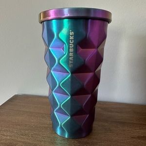 Purple iridescent pineapple starbucks tumbler